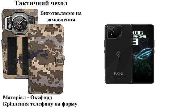 Тактичний чохол для ASUS ROG Phone 9 FE, кріпиться до спорядження на липучці Київ