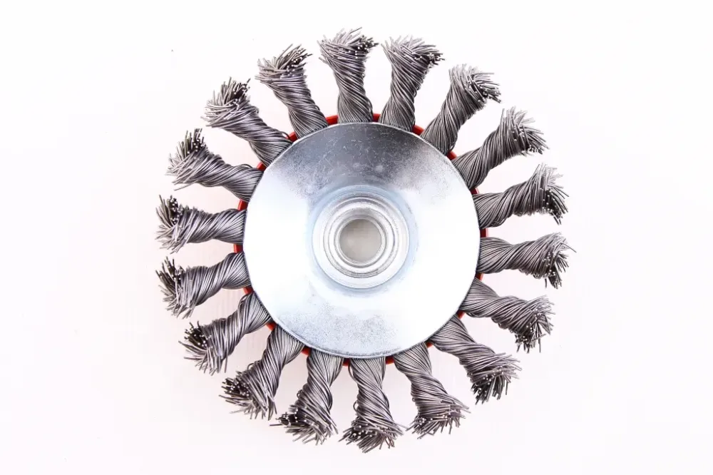 Щетка для УШМ конусная Intertool пучки витой проволоки 115мм Винница - изображение 2