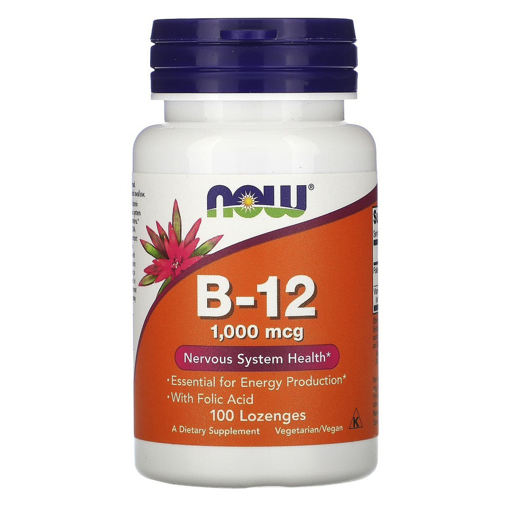 Витамин В12 и фолиевая кислота (Vitamin B-12 Folic Acid) 1000 мкг 100 леденцов Киев - изображение 1