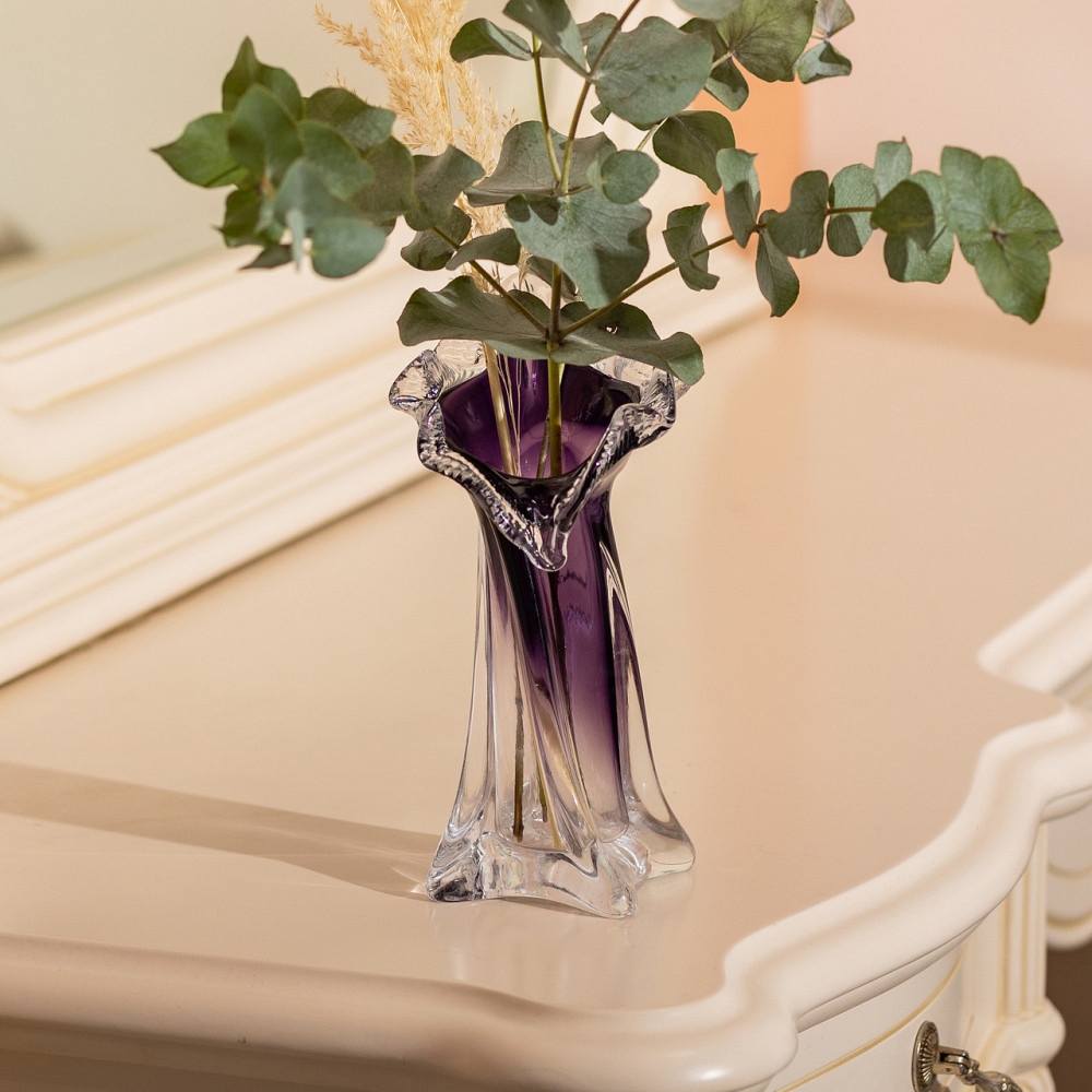 Yiwu Ваза для квітів 20 см декоративна ваза для букета 110 мл Фіолетова HP-9-9 Коломия - фото 4