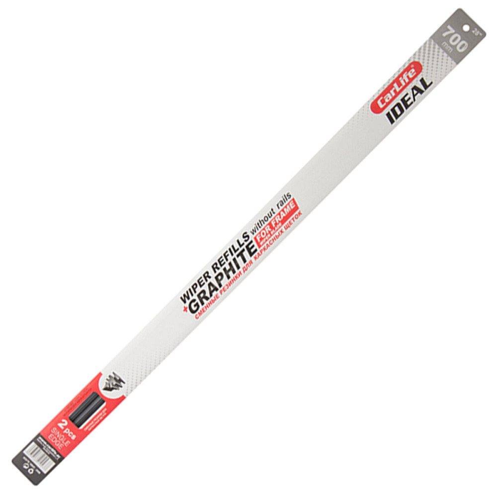 Змінні гумки CarLife SINGLE EDGE 28/700мм без метал.направляючих Киев - изображение 1