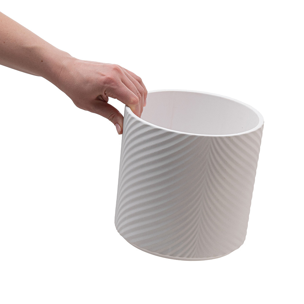 elemi Набір кашпо для квітів керамічні elemi "Листок" (13"; 16"; 19") (1,3 л; 2,3 л; 4,5 л) біл Коломия - фото 10