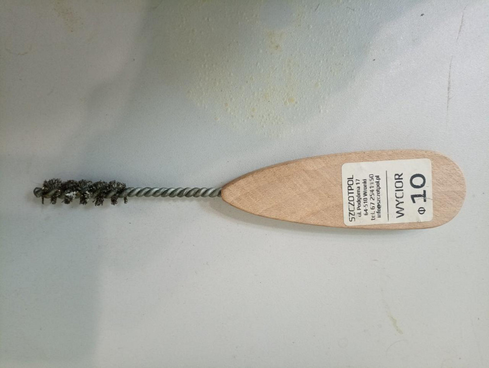 Йоржик дротяний жорсткий N510 з дерев'яною ручкою загальною довжиною 160мм довжиною йоржика 30мм діаметром 10мм 10 Киев - изображение 1