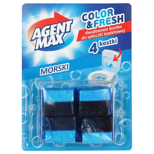 Двофазний блок для зливного бачка Agent Max Morski 4*50 г Польща Київ