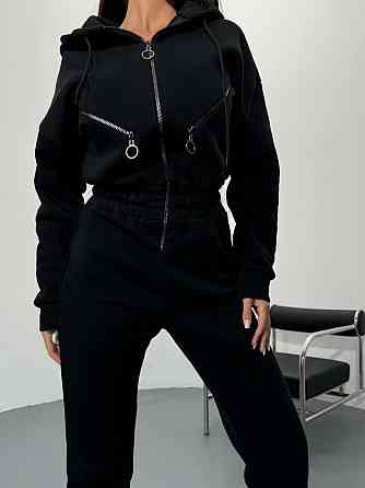 Жіночий повсякденний тплий комбінезон трьохнитка на флісі Одеса