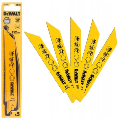 Полотно DeWALT для шабельних пилок, біметалічний, швидкий пропил, 152 мм, 18 TPI, 5 шт (DT2384) Вінниця - фото 3