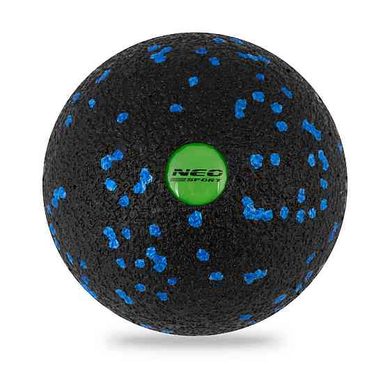 Мяч для массажа и фитнеса NS-965 черно-голубой Киев