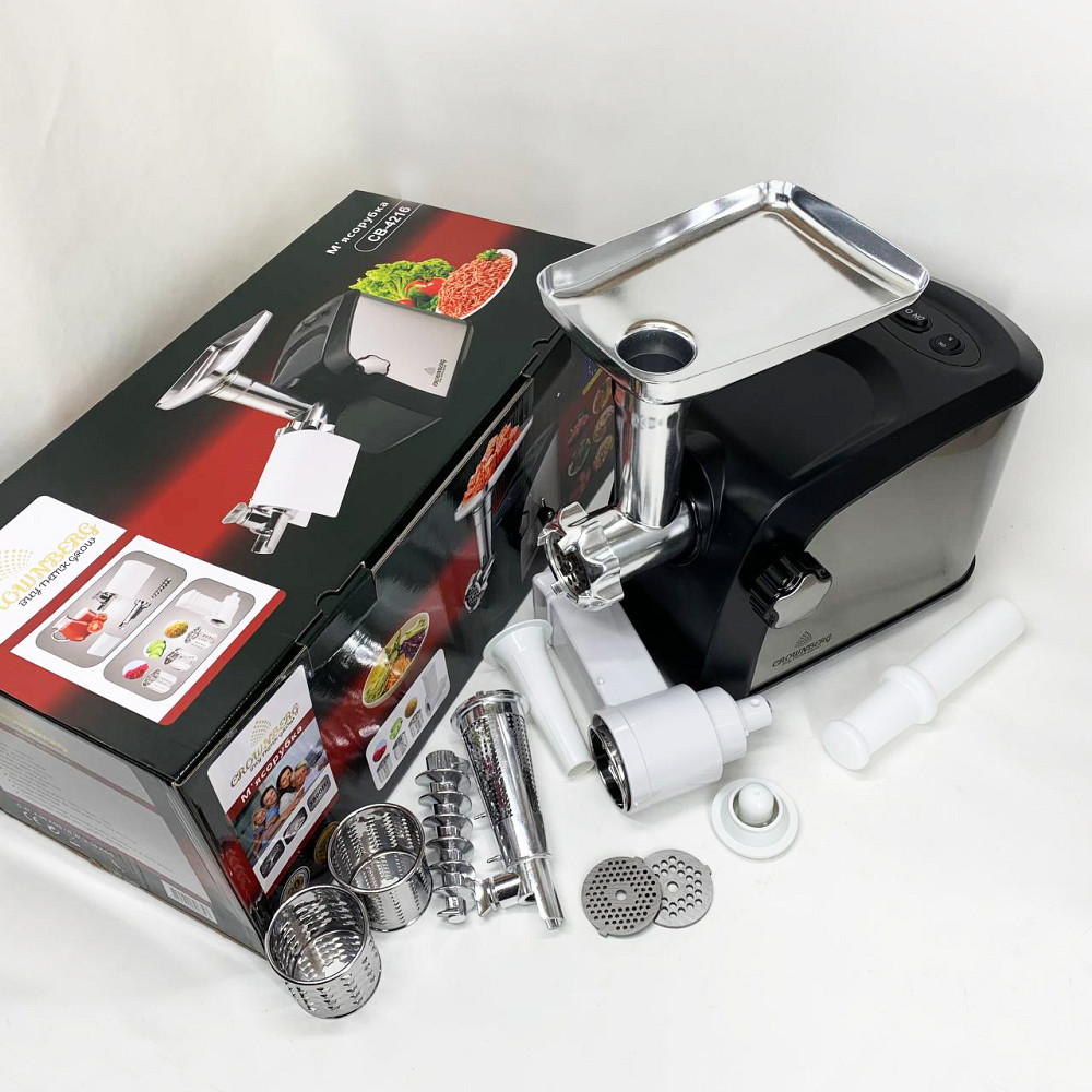 Электрическая мясорубка с насадкой-кеббе, Мощная мясорубка для домашнего использования MC-78 Львов - изображение 8