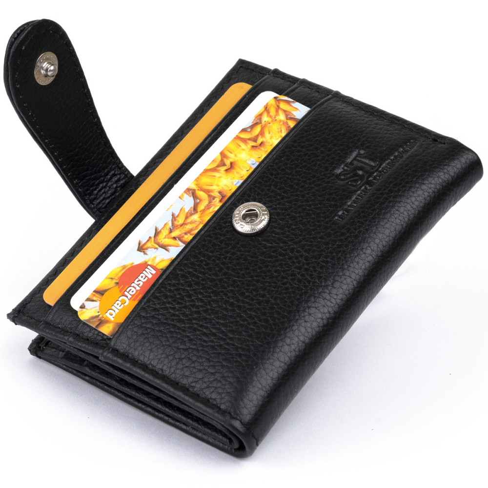 Гаманець-візитниця ST Leather 19208 Чорний Київ - фото 15