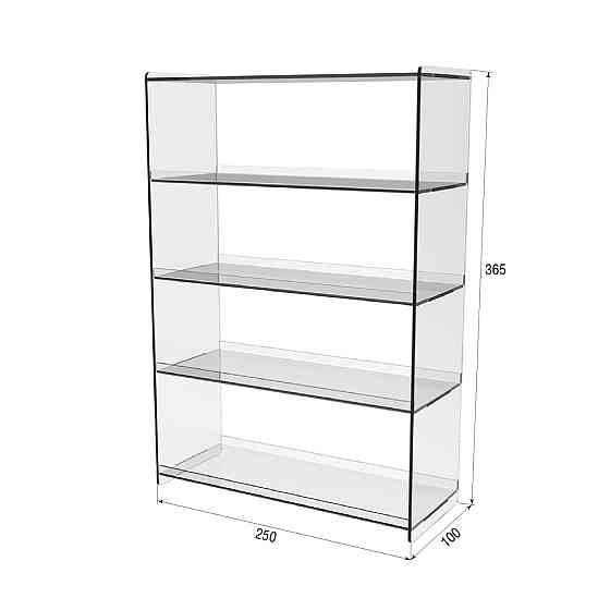 Подставка витрина EKOSTAR  настольная 4 полки 250х100х365 Киев