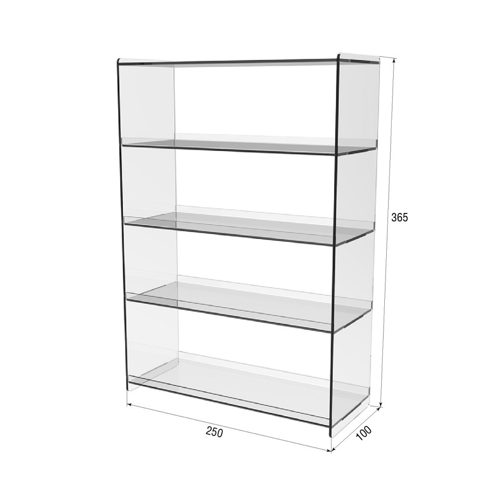 Подставка витрина EKOSTAR  настольная 4 полки 250х100х365 Киев - изображение 3
