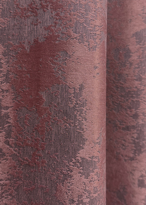 Комплект готовых штор VR-Textil Жаккард Sultan YL № 1209ш Малиново-серый 100х270 см 2 шт (31-515) Киев - изображение 8