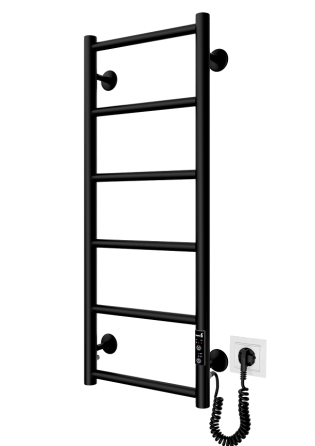 Электрический полотенцесушитель Mario Классик F HP-I 800x330 TR К таймер-регулятор, черный мат Киев