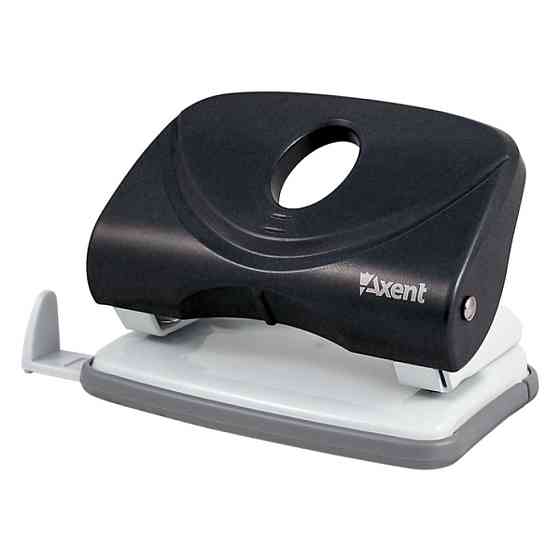 Дырокол Axent Welle-2 plastic, 20sheets, black (3820-01-А) Винница