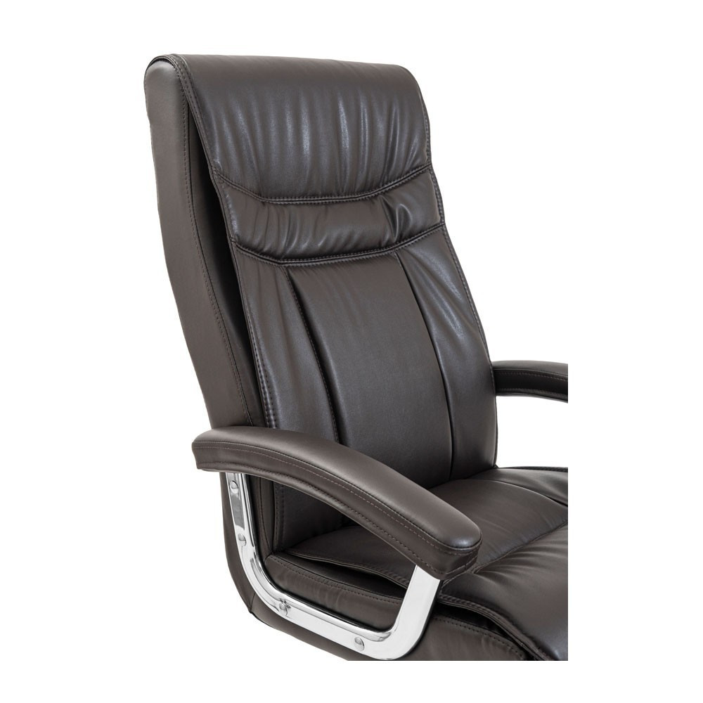 Офисное кресло руководителя Burgas Roсky Хром M3 Multiblock Темно-коричневый Киев - изображение 7