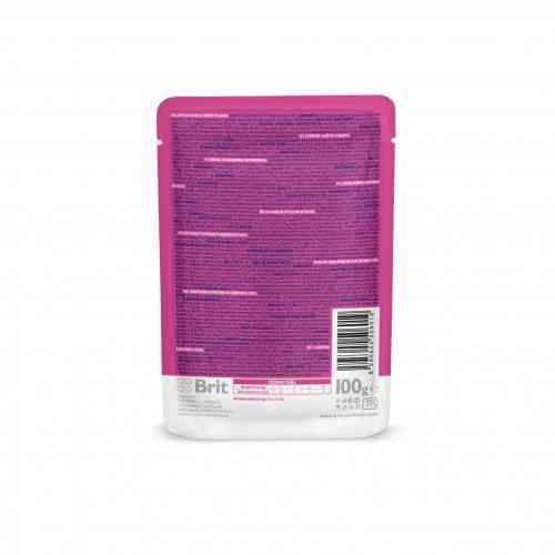 Корм влажный Brit Premium Cat Chicken and Turkey pouch для кошек с курицей и индейкой 100 г Киев