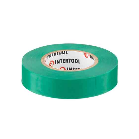 Стрічка ізоляційна 0.15мм*17мм*20м зелена INTERTOOL IT-0051 Киев