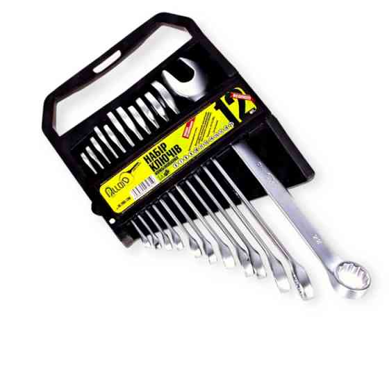 Набор ключей рожково-накидных 6-22 мм 12 шт (планшет) CrV Мукачево