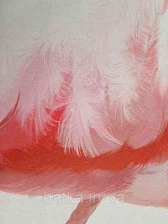 Фотообои бесшовные флизелиновые экологически чистые Caribbean flamingo птицы розовый фламинго на траве Киев