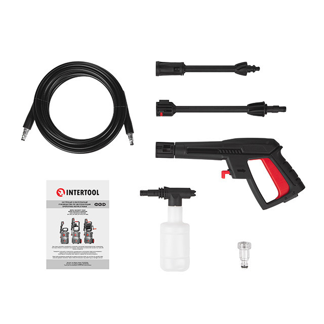 Мийка високого тиску, 1,4 кВт, 80-110 бар, 6,5 л/хв, шланг 5 м INTERTOOL DT-1513 Киев - изображение 14
