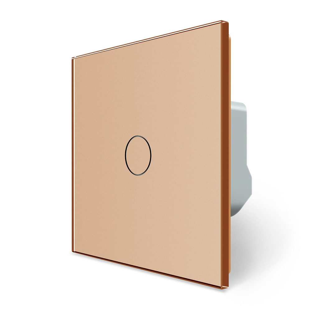 LIVOLO Розумний сенсорний диммер Livolo золотий ZigBee (VL-C7FC1D2Z-2GAP) Коломия - фото 1