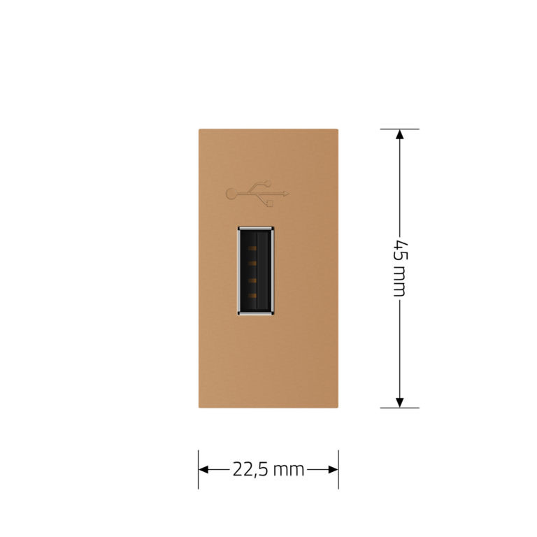 USB розетка LIVOLO 5V 2.1A, золота, 10Вт, з блоком живлення, модуль 0.5 поста (VL-FCUA-1AP) Коломыя - изображение 7