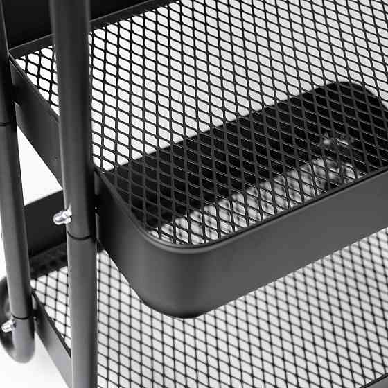 Металева тришарова кухонна мобільна тележка HP-46-5 Київ