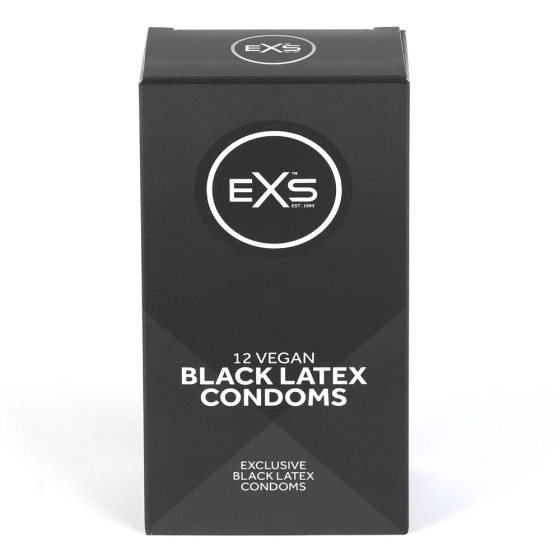 Презервативы - EXS Black Latex, 12 шт. Sex Aura Киев