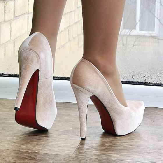 Жіночі Бежеві Туфлі на Каблуку Шпильке Замшеві Модельні (розміри: 36,37,38) - 78-1 Дніпро