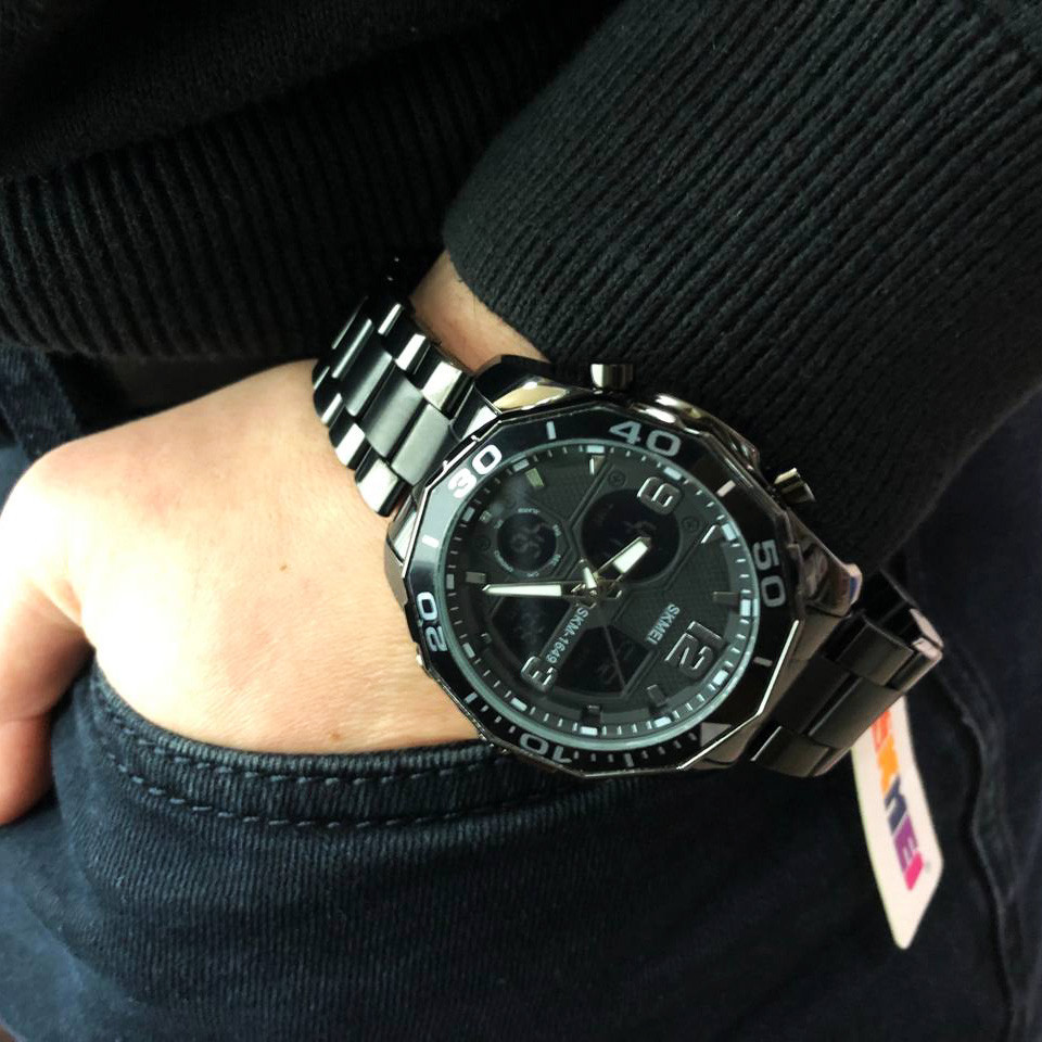 Оригинальные мужские часы SKMEI 1649BK, Противоударные часы Фирменные спортивные OB-47 Киев - изображение 1