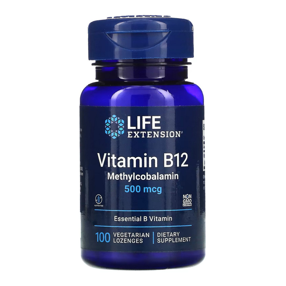 Витамин В12 (метилкобаламин) Life Extension B12 500 mcg 100 вег леденцов Киев - изображение 3