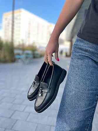 Лофери жіночі Notta bene T-0124 чорні (весна-осінь, шкіра натуральна) (5628) 38 Коломыя