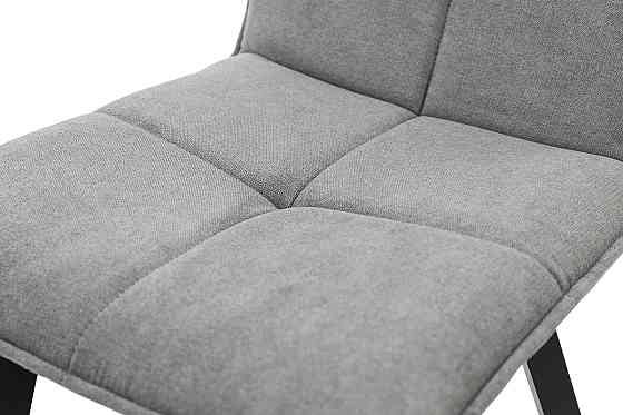 Стілець Тетріс, метал чорний/ тканина темно сіра Київ