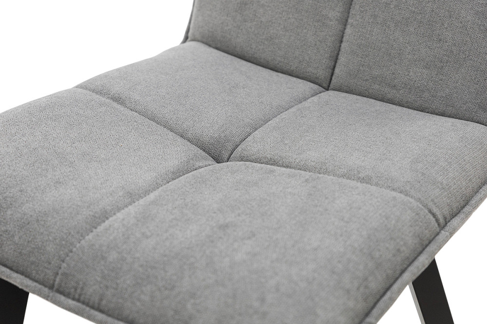 Стілець Тетріс, метал чорний/ тканина темно сіра Киев - изображение 4