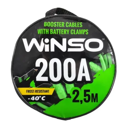 Провода-прикурювачі WINSO 200А, 2.5 м – Надійний запуск у холодну погоду Ковель