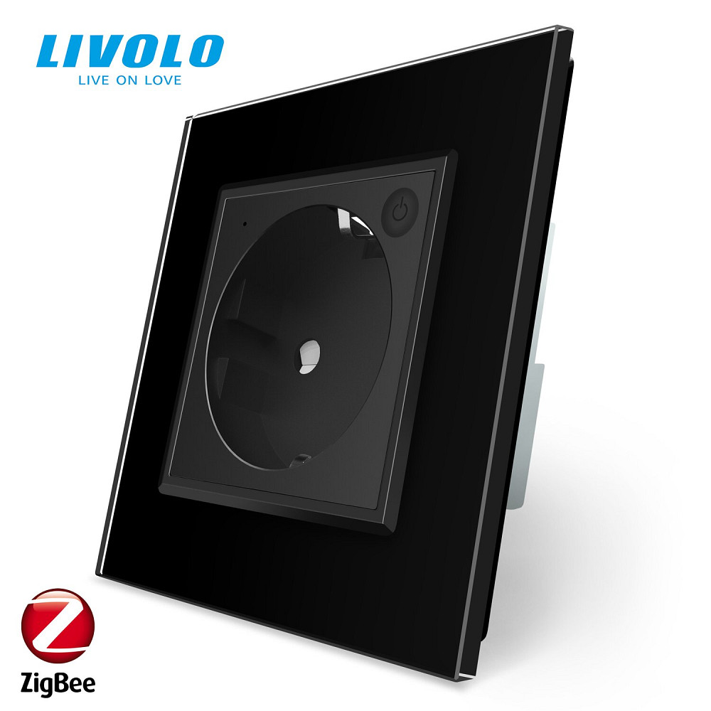 LIVOLO Розумна розетка ZigBee з заземленням Livolo чорний (VL-FCTC16AZ-2BP) Коломыя - изображение 2