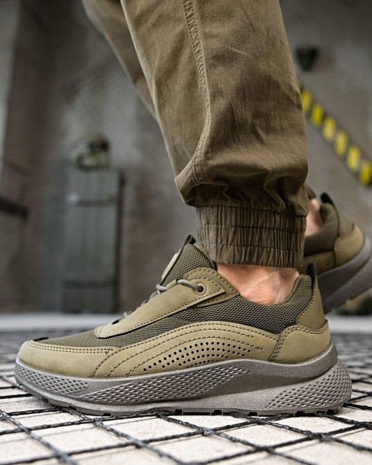 Демисезонныем милитари  кроссовки oliva ПП7867 Одесса - изображение 1