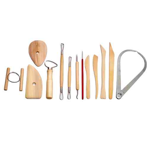 Набор инструментов для лепки с полимерной глины, 13шт, дерево Винница
