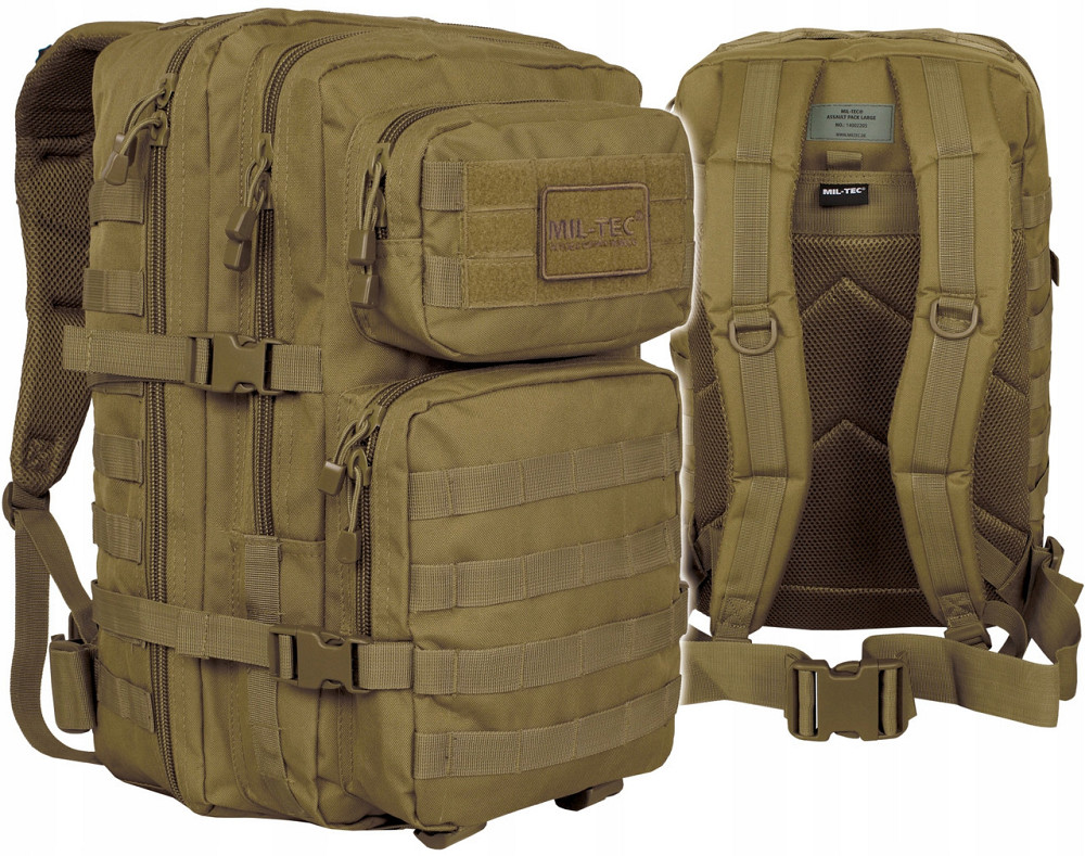 Тактичний Рюкзак 36 літрів із системою Molle 25 мм Mil-Tec від Sturm "Assault Large" (14002205) Coyote Нововолинськ - фото 1