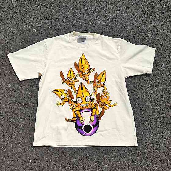 Футболка чоловіча з принтом аніме Аніме Джоджоголден Вінд Секс оверсайз (S/M/L) Черний Дніпро