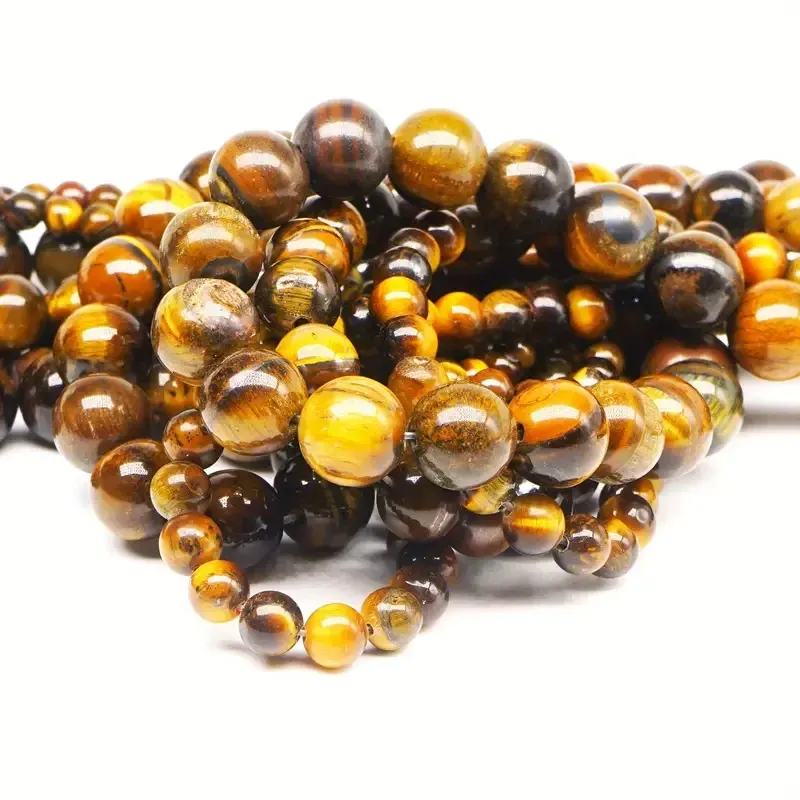 Тигрове око 8 мм – 45 намистин для браслетів і біжутерії, натуральний камінь Київ - фото 3