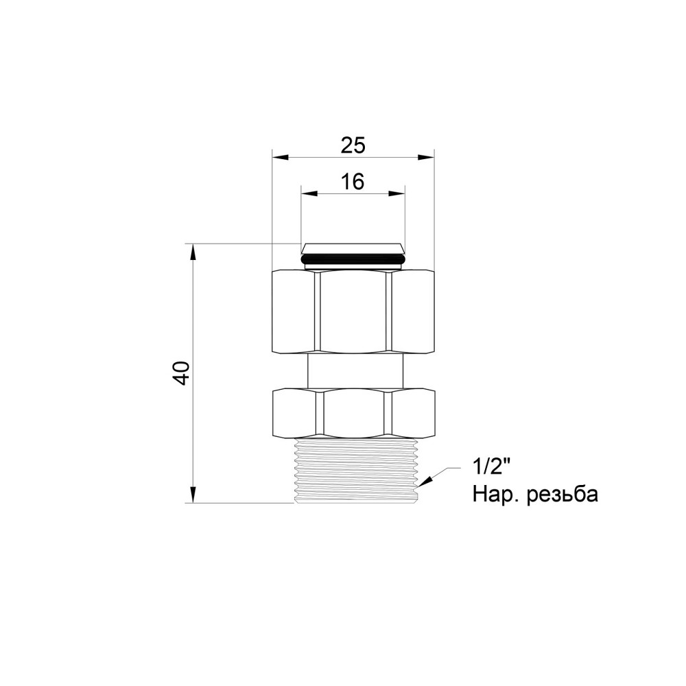 Перехідник обтискний Thermo Alliance Standart 16х1/2" НР SD154W1615 Київ - фото 14