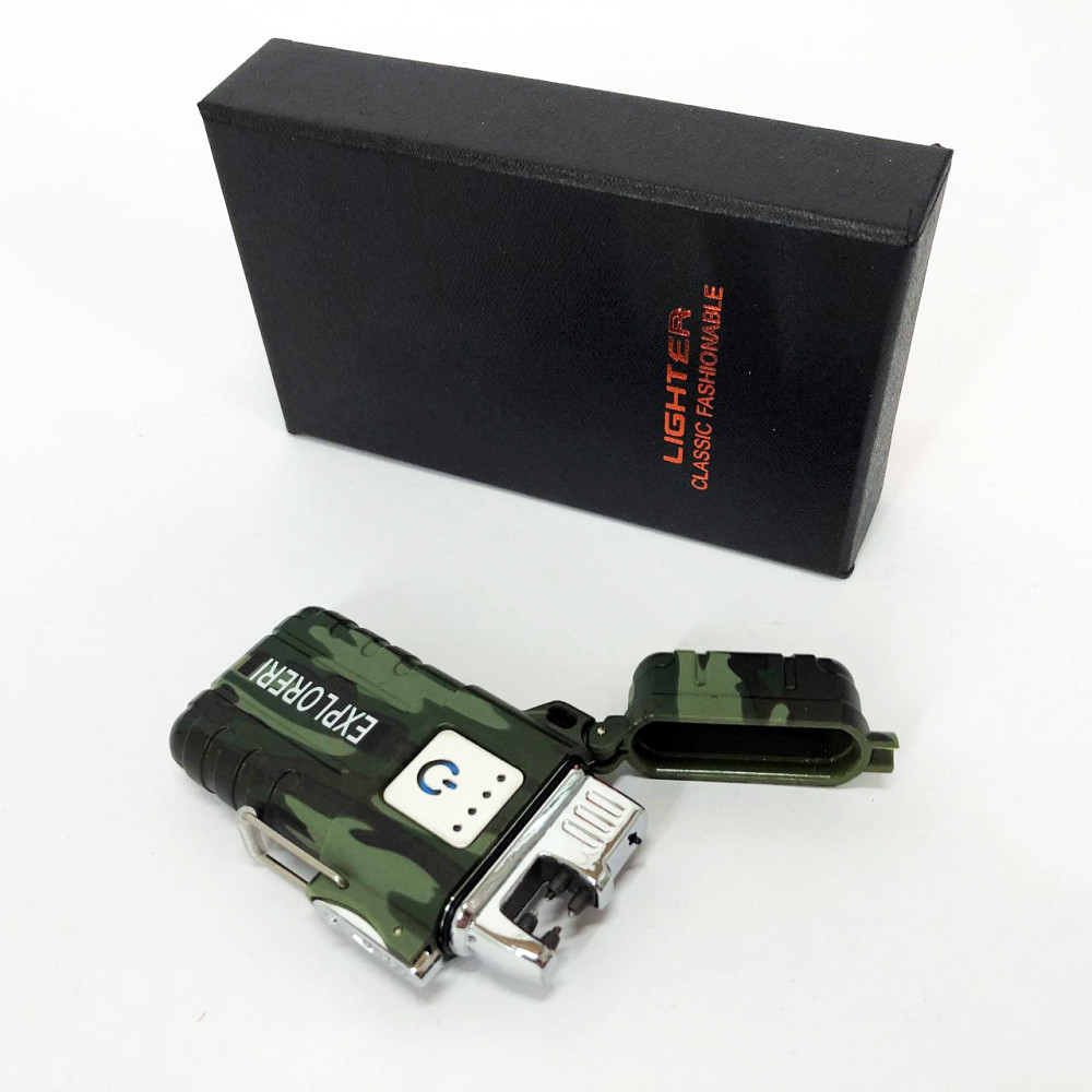 Подарунок запальничка хлопцю JL317 Explorer, Запальничка на подарунок електрична USB CI-91 Львів - фото 1