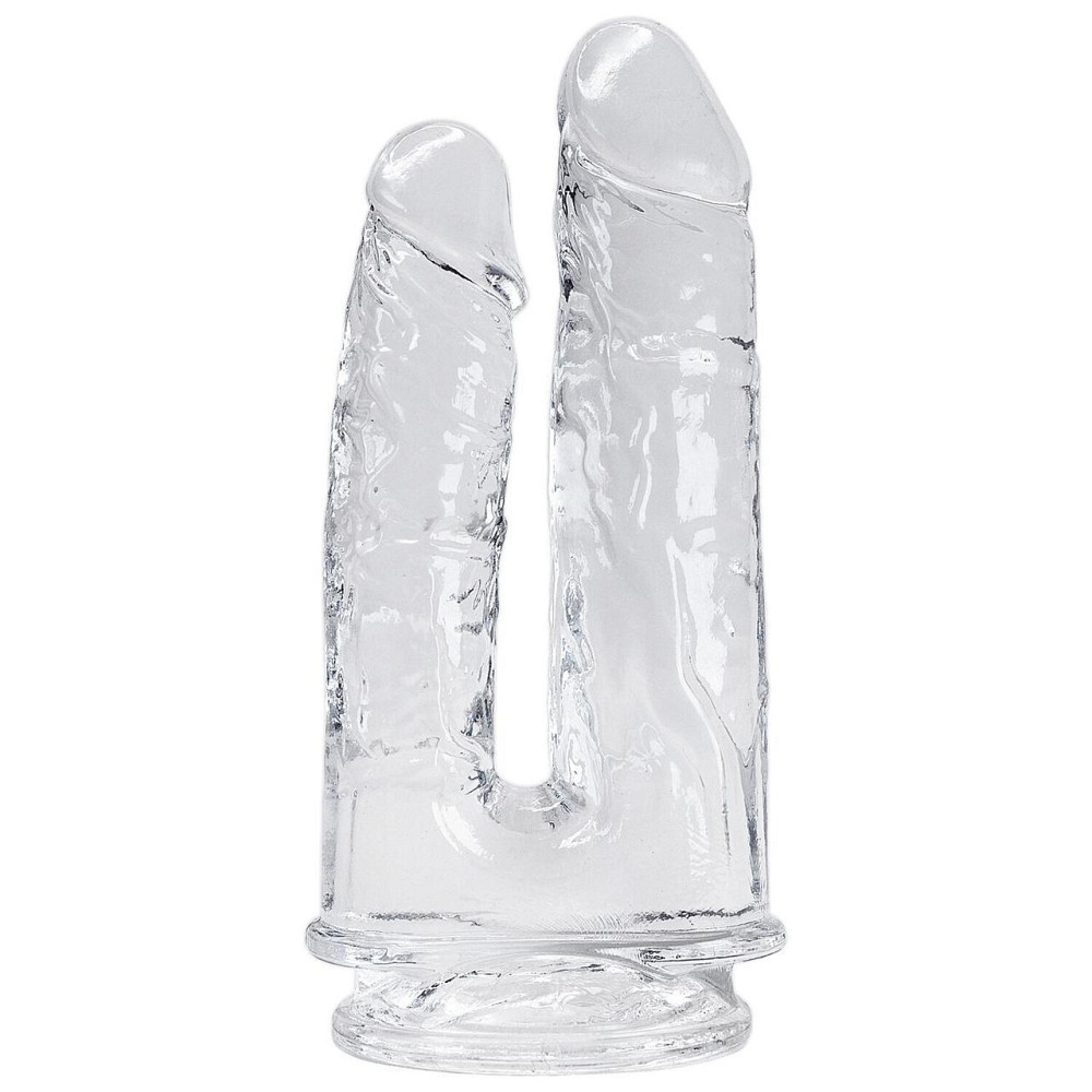 Прозорий фалоімітатор Alive Imperium Jelly Dildo для подвійного проникнення Sex Aura Київ - фото 2