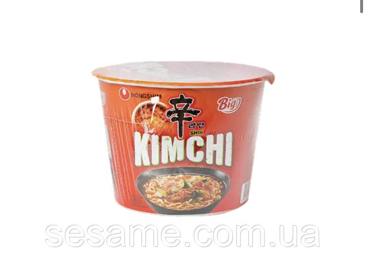 Лапша быстрого приготовления Кимчи Big Bowl KimChi Nongshim 112 г Харьков - изображение 1