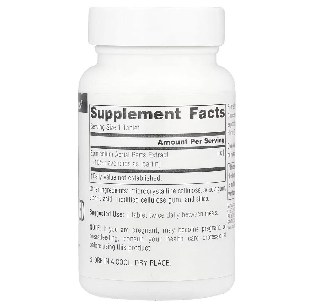 Горянка Source Naturals Horny Goat Weed (Epimedium) 1000 мг 30 таб Киев - изображение 2