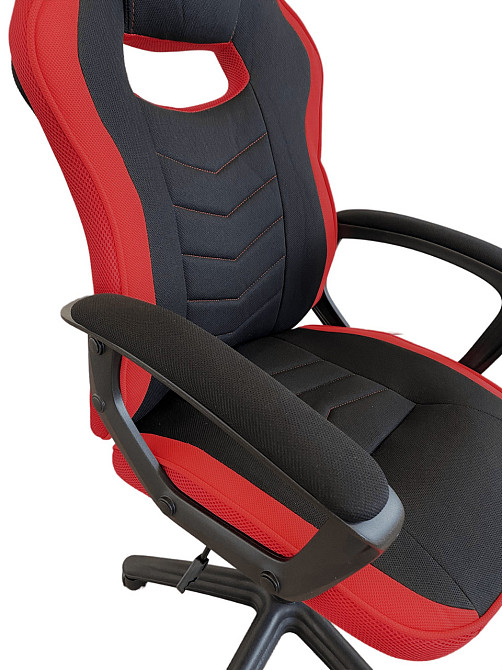 Офисное кресло руководителя Tehforward Pilot Tilt Черно-красный Киев - изображение 4