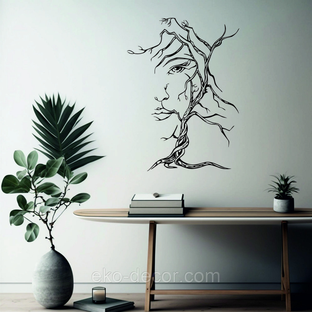 Декоративное настенное Панно «Дерево лицо» Декор на стену 70*51 см, Черный Киев - изображение 7