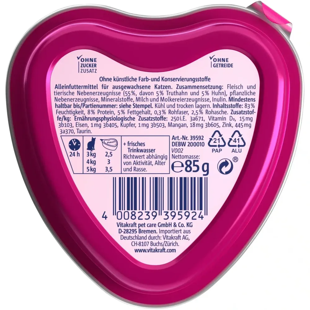 Влажный корм для кошек Витакрафт Vitakraft Poésie Créat с курицей и индейкой в ​​соусе, 85 г Винница - изображение 3