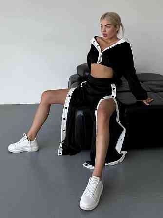 Жіночий стильний прогулянковий костюм-двійка плюш-велюр 46/48 Одеса